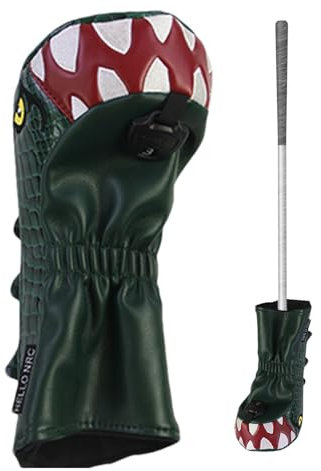 Animal Golfschlägerhauben – PU-Leder Tyrannosaurus Rex Driver Cove – langlebige Putterkopfabdeckungen für die meisten Schläger, Golfzubehör für Männer