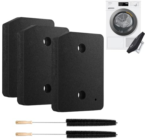 3 Pcs Plinth Filter Replacement for Miele T1 Dryer,2025 New Miele Plinth Filter Replacement with Dryer Vent Brush,9164761 Heat Pump Dryer Plinth Filter