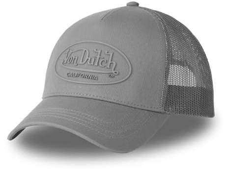 Von Dutch Casquette Homme & Femme, Trucker Log, Gris 16