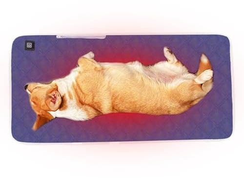 Genérico Almohadilla Térmica para Silla de Oficina,Cojín Calor Asiento Estadio USB Ajustable - Calentador Eléctrico para Masaje Lumbar Espalda Muslos Caderas Sillas de Ruedas Personas Mayores Uso en