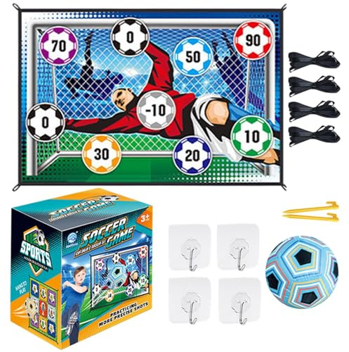 Set Da Gioco Con Pallone Da Giocattolo - Tappetino per Attività Di per Bambini, Pallone Gonfiabile E Bersagli per Segnare, Giocattolo Sportivo Leggero, Divertimento All'aria Aperta E All