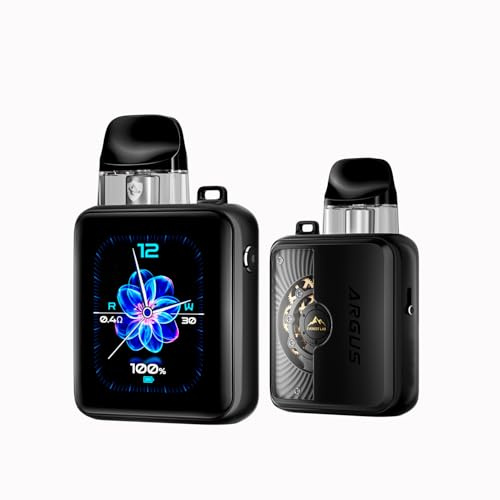 ARGUS P3 Pod Kit ARGUS SNAP Cartridge 0.4ohm/0.7ohm (Black Metal) | Vape 1500mAh Battery E-Cigs Vaporizer,No Nicotine