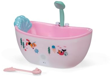 Baby born Bañera con Efectos de luz y Sonido – bañera para muñecas con Ducha y función de Agua para muñecas de 36 cm y 43 cm