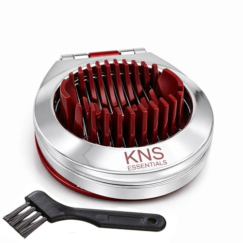 Egg Slicer & Cutter for Hard Boiled Eggs – 2-Way Multipurpose Stainless Steel Slicer for Fruits & Vegetables – Includes Cleaning Brush