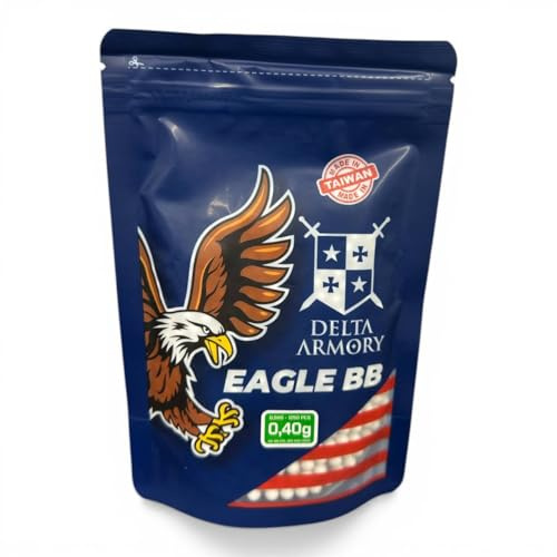Delta Armory BIO 0.40g 6mm Biodegradable Airsoft BBs – Precision Bio BB Pellets for Airsoft Guns – Eco Friendly- Airsoft Ammo - heavyweight BBs -1000 Rounds / 0.5kg / 1kg