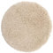 Spirella Badteppich Badematte Duschvorleger Mikrofaser Hochflor | flauschig | rutschhemmend | geeignet für Fußbodenheizung |60 cm Rund | Beige