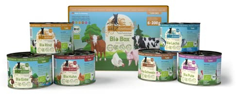 catz finefood Bio Katzenfutter nass MIX Paket - 6 x 200 g - Nassfutter für Katzen - N° 513, 511, 509, 507, 505 & 503 - ohne Getreide & zugesetzten Zucker (1,2 kg)