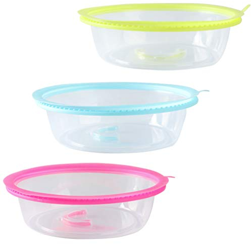 OSALADI 3stücke Mikrowellen-abdeckungen Lebensmittelechte Haube Für Schutz Von Lebensmitteln Mikrowellen-geeignet Stapelbar Für Zuhause