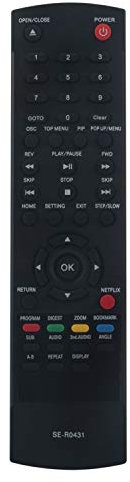 SE-R0431 Télécommande de Remplacement - VINABTY SE R0431 Télécommande pour Toshiba Blu-Ray Player BDX2400 BDX3400 BDX5400 BDX2400KU BDX3400KU BDX5400KU SER0431 Remote Controller