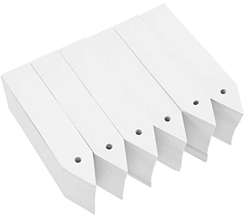 eMagTech 600 etiquetas para plantas, etiquetas colgantes de semillas para bandeja de jardín, marcadores de macetas, PVC, impermeables, etiquetas de plántulas para macetas de jardín, flores, árboles