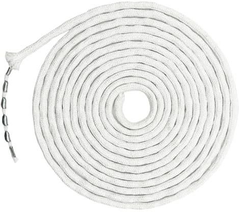Haizibo Pesi per Tende da Interno,Filo di Piombo per Tende,10M Piombini per Tende(50G/M),Peso per Tendaggi,Corda per Piombata,Varie per Tutti i Tipi di Tende, Tenda per Doccia