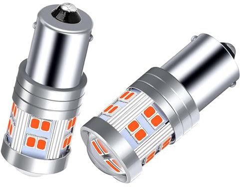 PYRJIN P21W 1156 Ba15S Led Feu Stop Rouges Ampoules 12V/24V, Pour Feux ArrièRe, Voiture Feux Frein, Position/Stop Lampe, Antibrouillard ArrièRe. Lot de 2