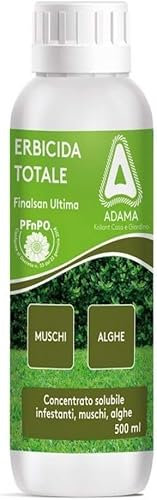 Erbicida Totale Contro Erbe infestanti, Arbusti muschi Alghe PFnPE - Confezione da 500 ml