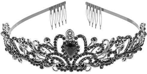 NIYANGLE Couronne De Mariée Avec Diadème Pour Décoration De Cheveux Accessoire Pour Banquet Et Fête