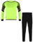 LiiYii Kinder Torwarttrikot Torwarttrikot Für Jungen Standard Torhüterhosen Gymnastikanzug Fluoreszierendes Grün 134-140