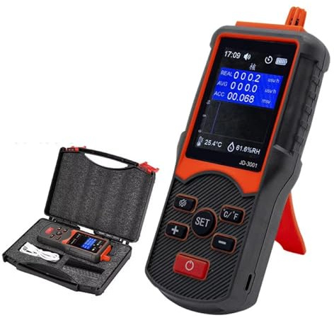 Contatore Geigers ad alta precisione Contatore Geigers Contatore Rivelatori di radiazioni Facile da trasportare per vari ambienti Facile Trasporto Radiation Meter