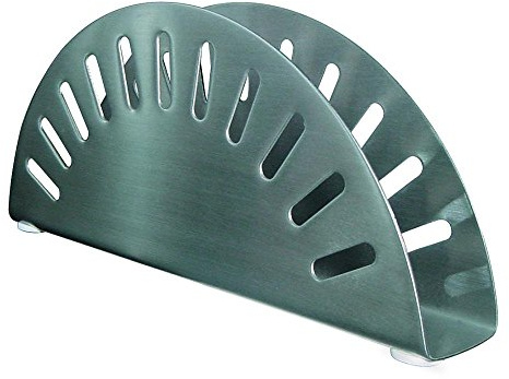 APS servilletero 17 x 3 cm, altura 7 cm 18/8 acero inoxidable mate individualmente en caja de cartón