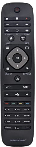 FOXRMT Sostituzione Telecomando philips universale per Philips Smart TV, 242254990467 Nessuna Configurazione