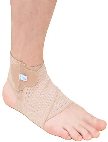 Express Orthopaedic® - Medically Approved Ankle Brace Tendonitis, Plantar Fasciitis Support for Sprained Ankle Figure-Of-8 Strap, Pain Relief, Compression, Support Unisex (Med (Ankle Circ. 20-23cm))