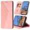 SRISHP Coque pour Xiaomi 12 Lite, Premium en Cuir PU à Rabat Flip Housse Pochette Étui Protection pour Xiaomi 12 Lite, Or Rose