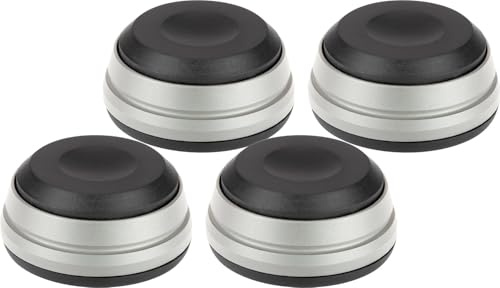 Dynavox Vibrationsdämpare för högtalarlådor och apparater, frikopplad från lågfrekventa vibrationer, set om 4, silver