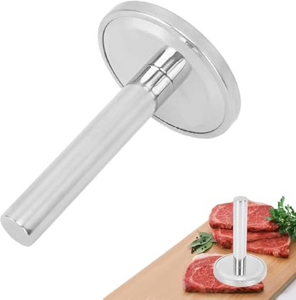 Attendrisseur de viande, marteau à viande en acier inoxydable, Marteaus Viandes Antiadhésif,marteau,attendrisseur de viandes, outil d'aplatissement de poulet rond pour noix de bœuf