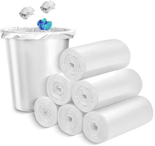 1 x 100 sacchetti per la spazzatura a pedale, piccole dimensioni 40 x 40 x 30 cm, adatti per rifiuti leggeri in ufficio e casa, totale 100 sacchetti in rotolo, capacità 14 L