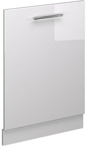 Vicco Geschirrspülblende Fame-Line, Weiß Hochglanz, 60 cm ohne Arbeitsplatte