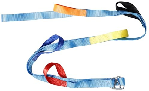 VANZACK Scala di Corda per 2 Metri 6 Gradini, Corda da Arrampicata Sospesa Resistente per Attività All’Aperto, Giocattolo per Migliorare Coordinazione e Motricità, Accessorio per Parco