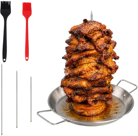 Spiedino Verticale Multifunzione per Barbecue Supporto per Kebab Turco