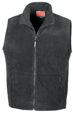 Result - Unisex Aktive Fleece Körperwärmer Gilet Weste - Schwarz, XL / 45-47