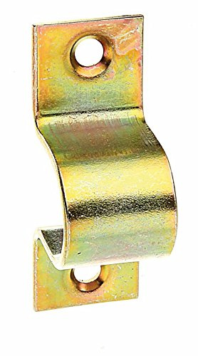Alberts 901868 Gâche | avec trous de vis noyés | galvanisée, en jaune | 18 x 24 mm | kit de 2