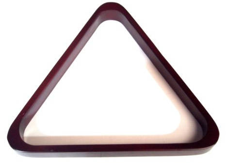 SGL WOODEN MAHOGANY POOL TABLE TRIANGLE TO FIT AMERICAN 2 1/4 POOL BALLS (S196)**