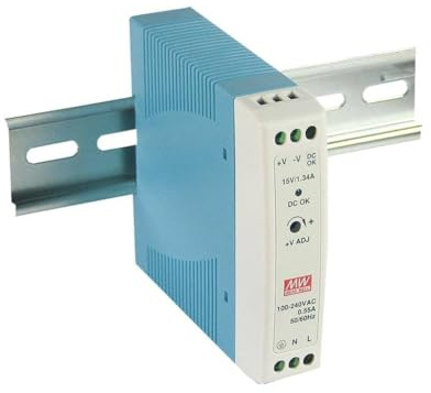 Teltonika PR3PDNP0 DIN Rail Power Supply; for use with RUT200, RUT241, RUT240, TCR100, RUT950, RUT951, RUT956, RUT955, RUTX09, RUTX11, RUTX14, RUTX12, RUTXR1, RUT360, and Most Teltonika Routers