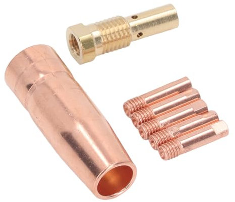 Gasless Nozzle Tips Kit, Airless Nozzle Kits, 7 Piece Airless Nozzle Head Kit, Fully Compatible with Century FC90 80GL, Forney Easy Weld 261308 306 Flux Cored Wire Arc Welding,