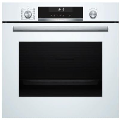 Bosch - Forno Multifunzione Pirolitico, Serie 6, 60 cm. Larghezza Air Fry, Home Connect, Bianco, HBG578EW7