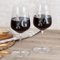 Pack 2 COPAS DE VINO personalizadas con estuche modelo INICIALES. Regalo para enamorados, aniversarios y ocasiones especiales. Ideal para SAN VALENTÍN. Regalos personalizados. Regalos TPMAS
