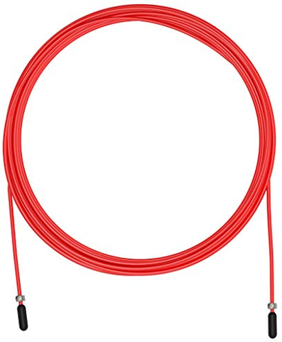 Velites Câble de Rechange pour Corde à Sauter de Crosstraining, Fitness et Boxe PVC Rouge, diamètre 2,5 mm Acier | pour débutants | Compatible avec d'autres Marques.