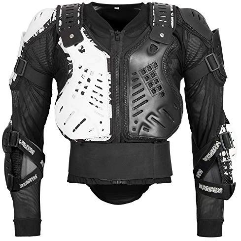 Bohmberg Chaqueta Protectora Moto Hombre Body Protector Seguridad protección Pecho Espalda y Hombros Camisa Protectora Motocicleta Ligera Transpirable para conducción Segura