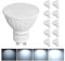 DEWENWILS 10 Pack GU10 LED Bulb Dimmable, Cool White 6000K, 5W(50W Halogen Replacement), 120° Wide Beam Kitchen LED Spot Light Ceiling, 350LM Energy Saving Bulb for Lamp, Recessed Lighting Bathroom