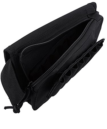 KIMISS Multifunktionale Schrotflinte, Patronentasche, Wangenpolster, Gewehrtasche (Armeegrün) (Schwarz)