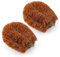 2pcs Vegetable Brush Scrubber for Food, Coconut Fiber Vegetable Scrub Brush Fruit Veggie Cleaning Brush with Wire Hanging Loop for Kitchen Food Cleaning