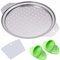 Colino per spätzle, in acciaio inox, rotondo, per pentole (24 – 28 cm), facile e veloce produzione di Spätzle, grattugia per spätzle, con cucchiaio, con dita isolate, per spätzle