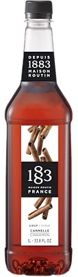 1883 Zimt Sirup | Qualität aus Frankreich | 1 Liter | PET-Flasche | Vegan