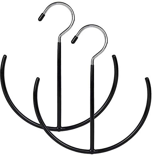 The Hanger Store Set of 2 Scarf and Belt Hangers with Non Slip Coating