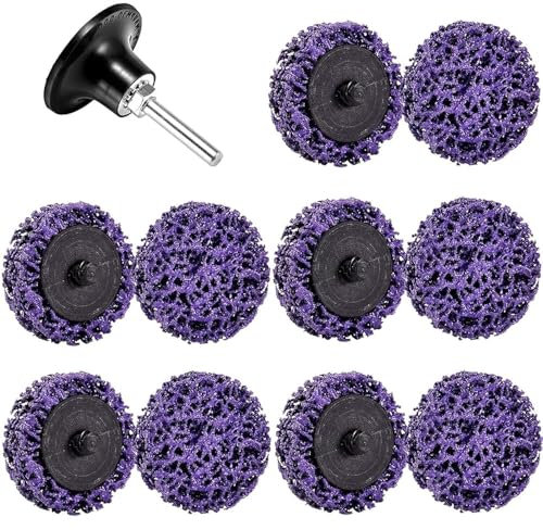 LAIWOO Strip Discs Stripping Wheel for Angle Grinder, Paint Stripper Abrasive Wheel Disc Clean and Remove Paint Coating Rust Welds Oxidation (10Pcs- 2”)