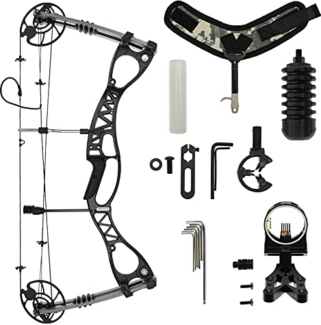 Drake Pathfinder Starter+ - Compoundbogen | Rechtshand, mit einem beleuchteten Visier, Mittelteil aus hochwertigem Magnesium