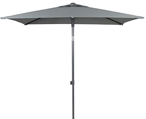 Primaster Sonnenschirm Florida Marktschirm Ø 250cm UV-Schutz 80 Anthrazit