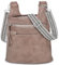TEUEN Umhängetasche Damen Mittelgroß, Stylische PU Leder Crossbody Bag Groß Handtasche für Frauen Schultertasche Breiter Gurt mit Quasten-Reißverschluss und Mehreren Fächern ＆ 4 Kartenschlitz