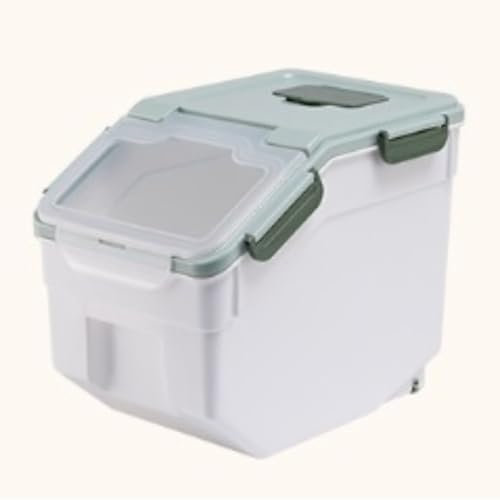 Flingdispenser Ris Risdispenser 20lbs Stor Mjölförvaringsbehållare Plasthållare Lufttät Matbehållare Spannmålsdispenser Livsmedelsdispenser(15kg)